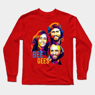 Retro Bee ges Long Sleeve T-Shirt